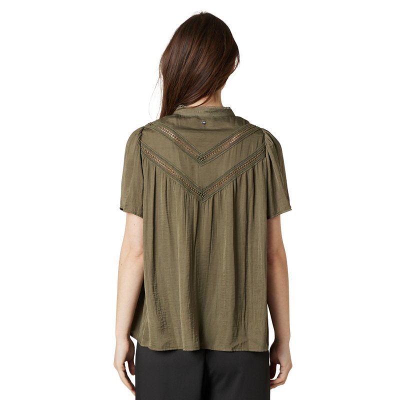 DEELUXE Chemise à manches courtes femme Alessia Vert