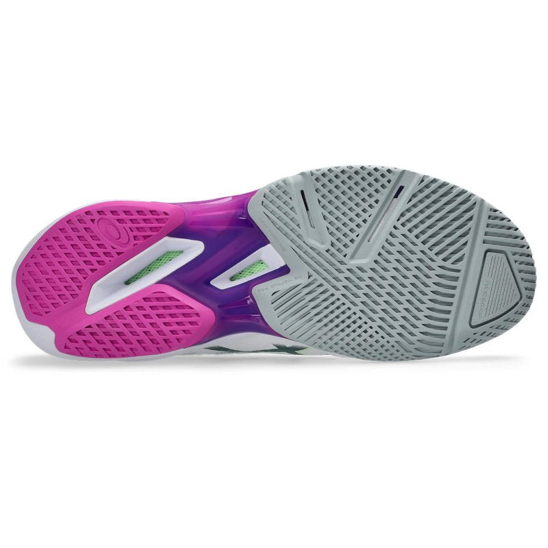 ASICS Chaussures de tennis homme Solution Speed FF 4 Blanc et rose