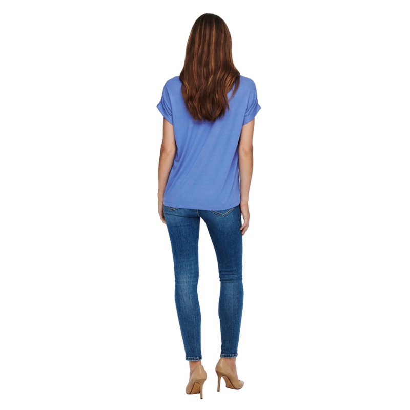 ONLY Tee-shirt à manches courtes femme Onlmoster Bleu