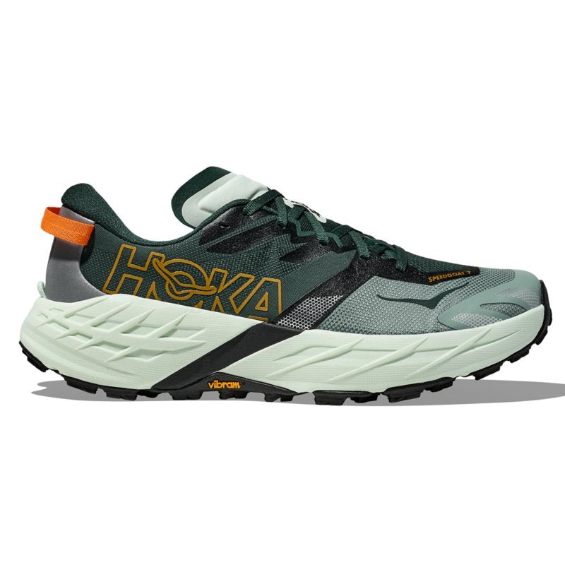 HOKA ONE ONE Chaussures de trail homme Speedgoat 7 Vert et jaune