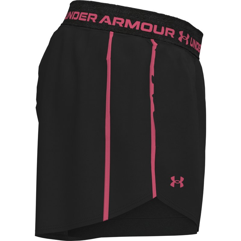 UNDER ARMOUR Short de training femme Tech Play Up 2 en 1 Noir et blanc