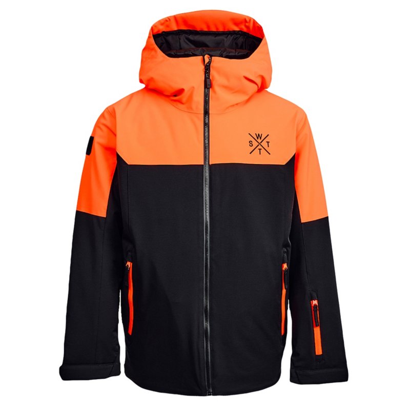 WATTS Veste de ski homme 1xGamma Noir et orange