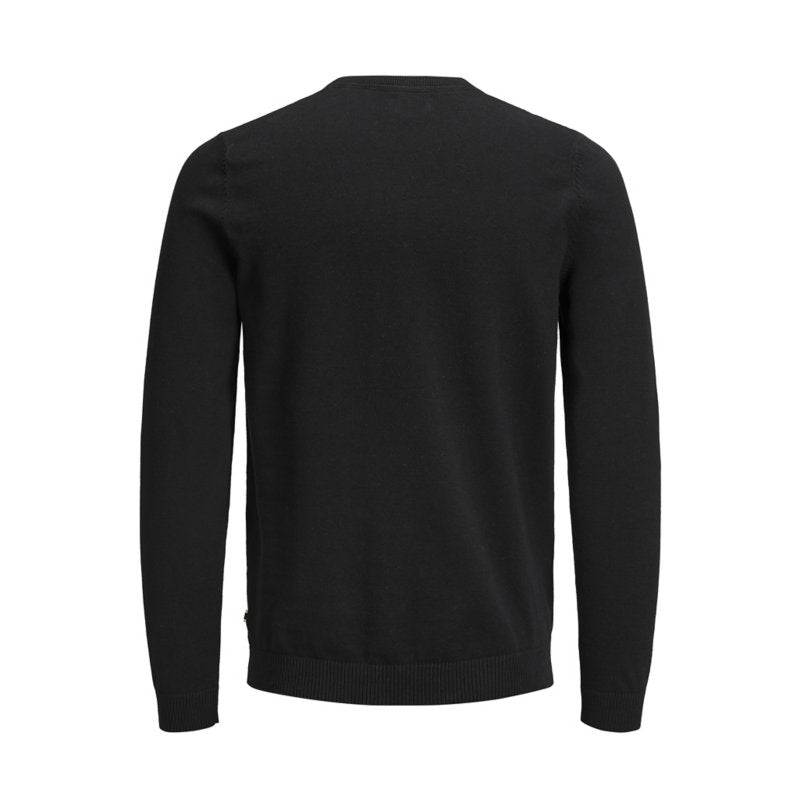 JACK & JONES Pull homme Basic Knit Noir