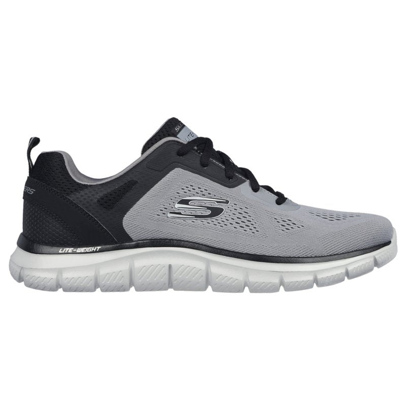 SKECHERS Chaussures de training homme Track-Broader Gris et noir