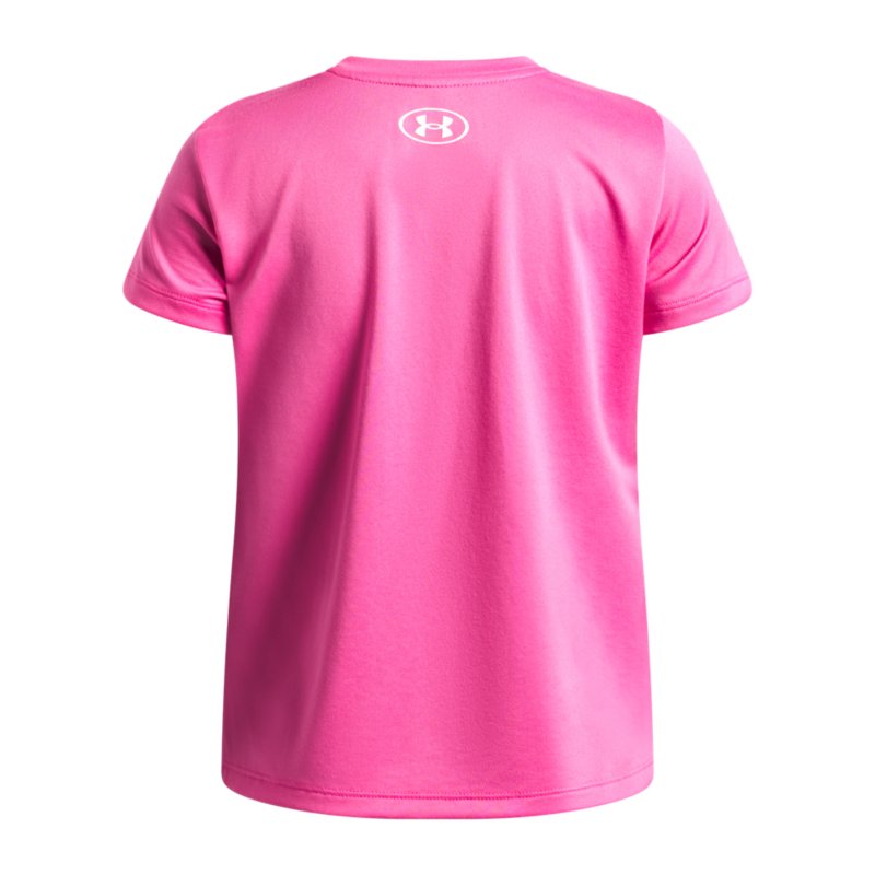 UNDER ARMOUR Tee-shirt de training à manches courtes fille Tech™ rose et blanc
