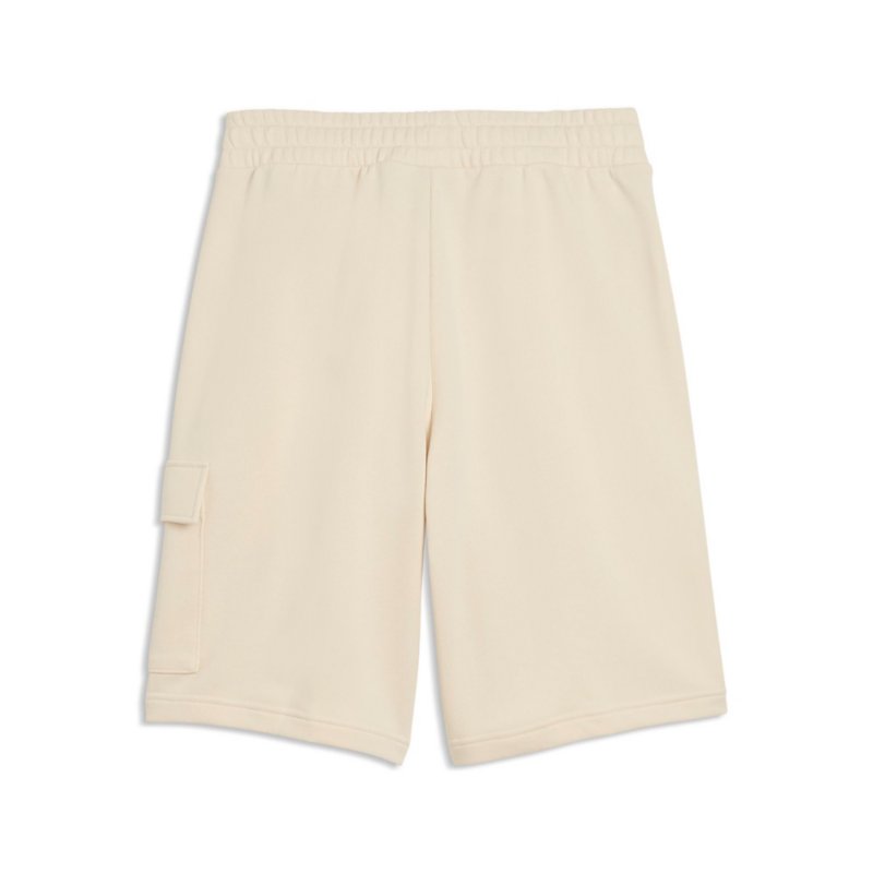 PUMA Short homme Ess N°1 Logo Blanc