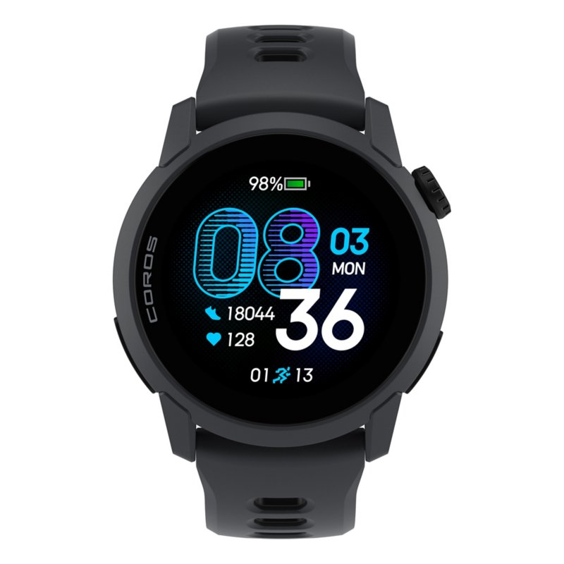 COROS Montre GPS & Cardio Pace 4 Silicone Noir