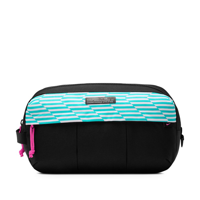 NIKE Sac à chaussures Academy Noir, vert et rose