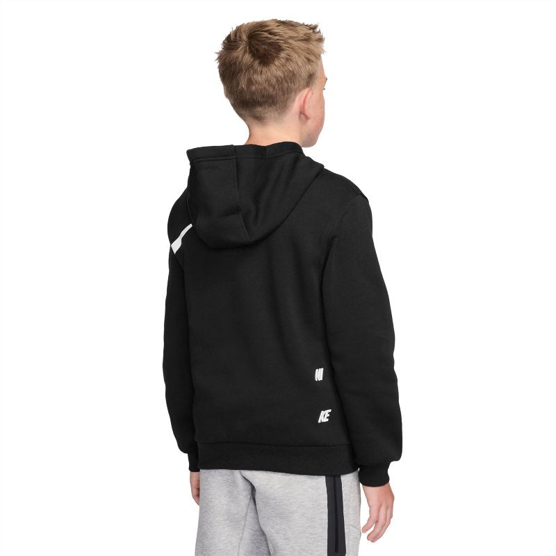 NIKE Sweatshirt à capuche garçon Sportswear Club Noir et blanc