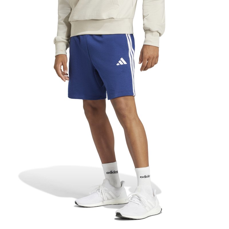 ADIDAS Short homme French terry 3 bandes Essentials Bleu