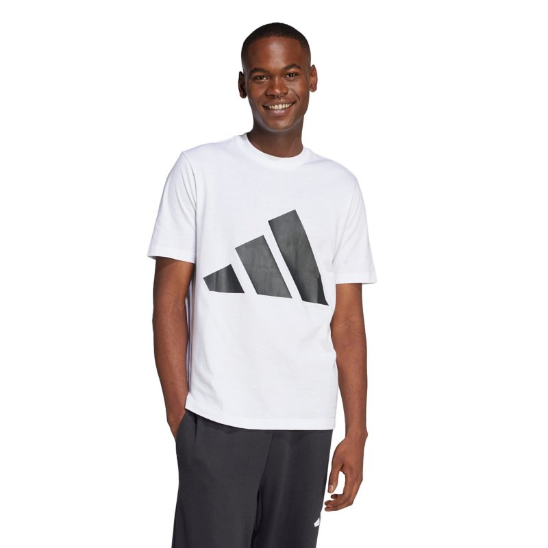 ADIDAS Tee-shirt à manches courtes homme grand logo Essentials Blanc