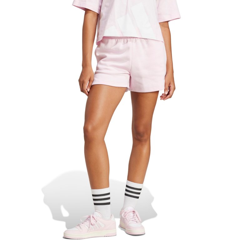 ADIDAS Short femme petit logo Feel cozy Essentials Rose